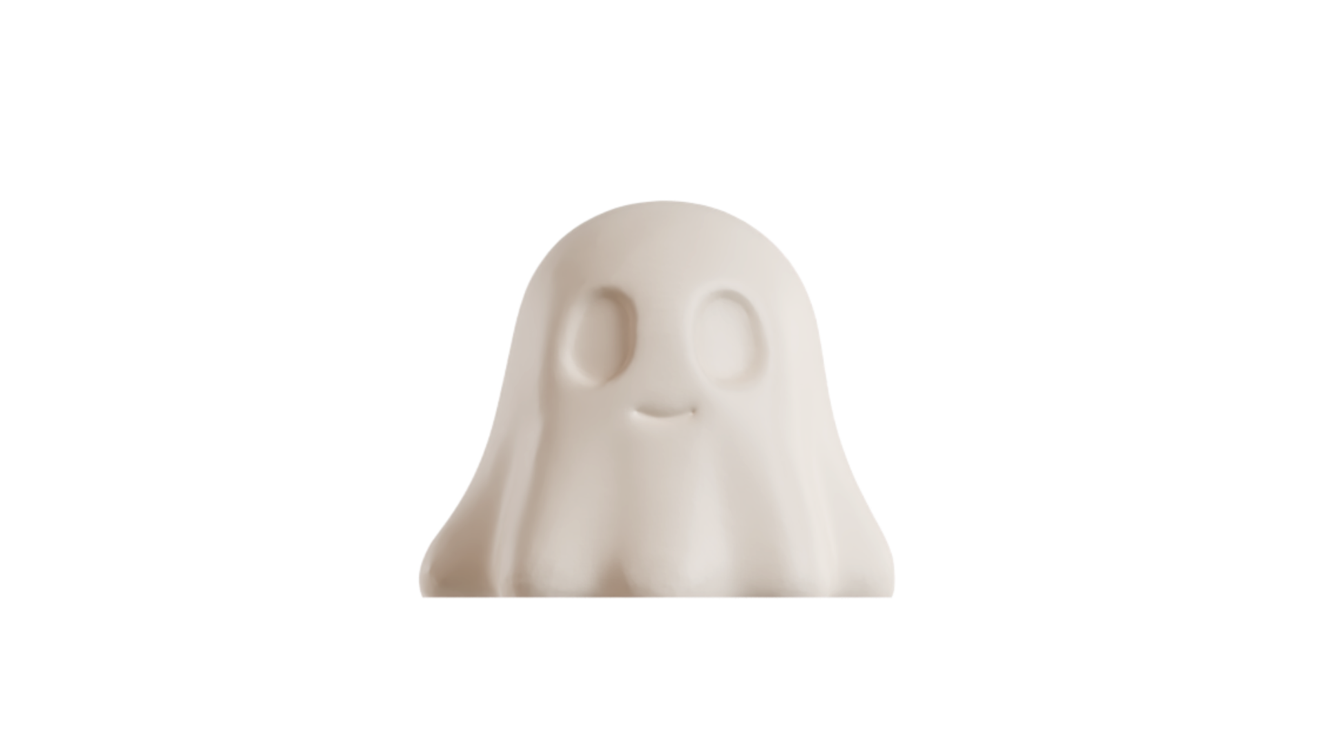 moule trompe l'œil en forme de fantôme halloween